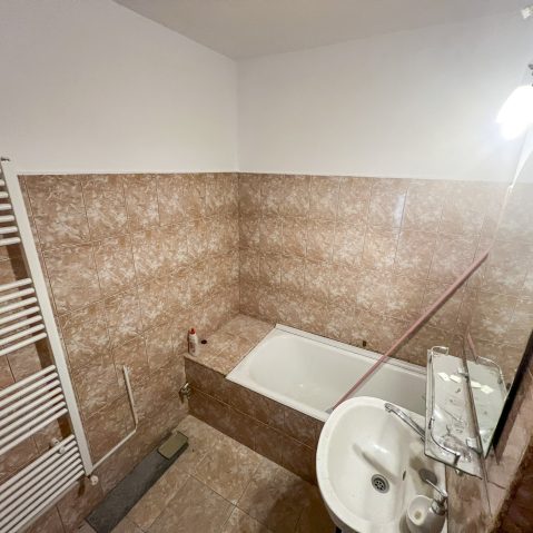 Amenajare Baie - Vopsea decorativa aplicata peste faianta existenta